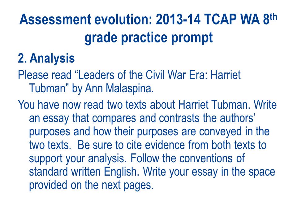 Tcap writing assessment grade 5 scores